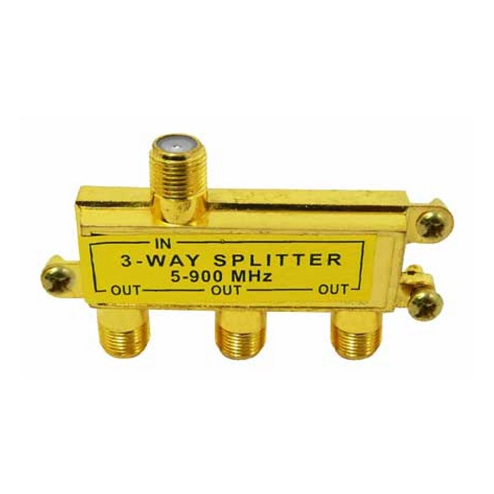 Splitter separador de 3 vías para cable coaxial