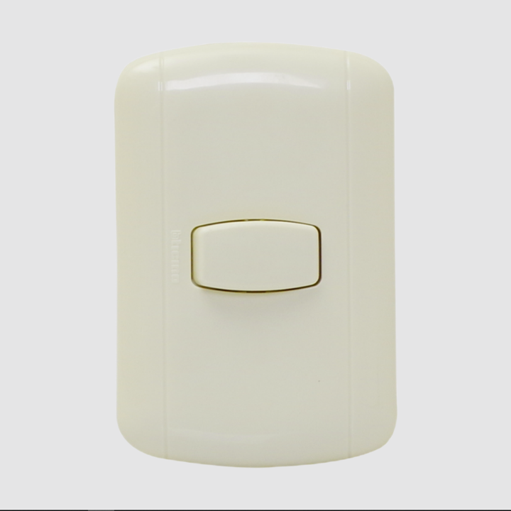 Interruptor sencillo domino avant crema P1100 Bticino