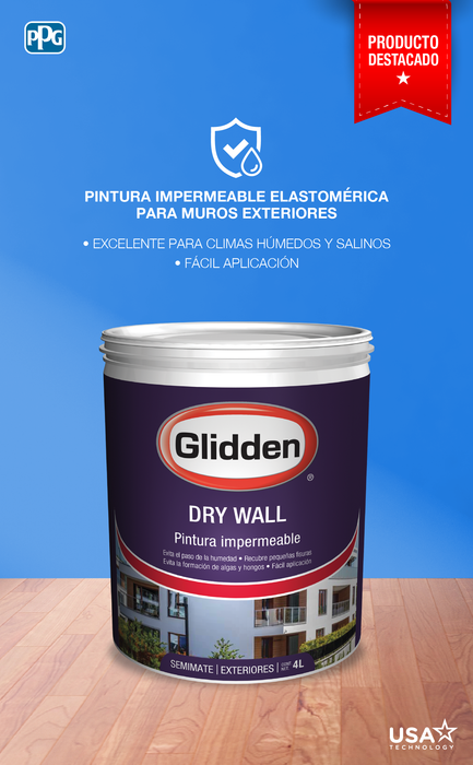 Pintura Dry Wall Glidden Pastel 19 Litros