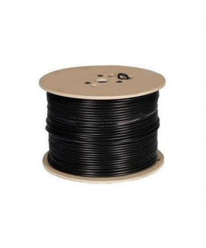 Cable coaxial (RG-6L) negro