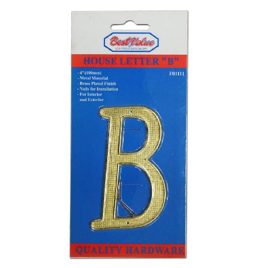 Letra " B "  para puerta dorada (F01111)